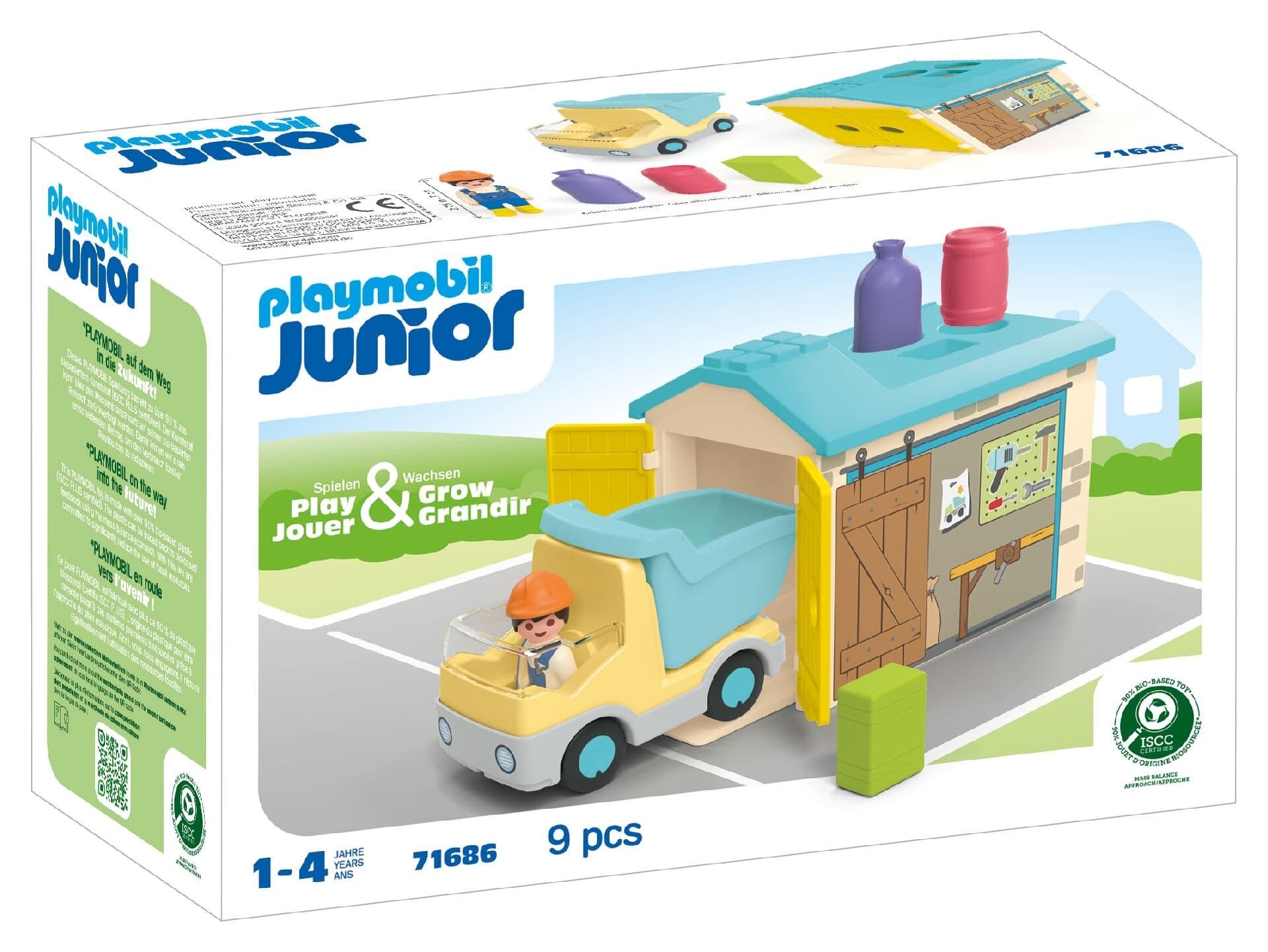 Playmobil JUNIOR Ciężarówka z Garażem Sorterem 71686