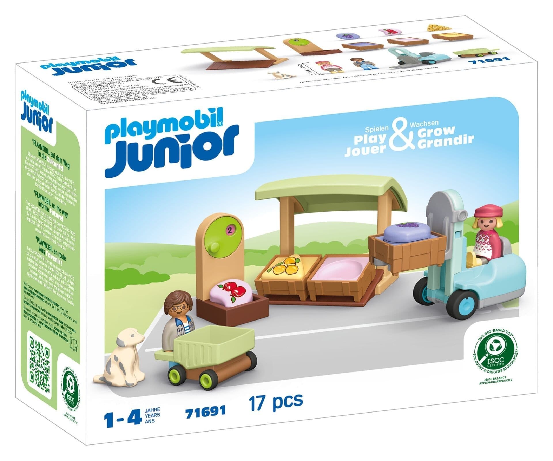 Playmobil Junior Ekologiczny Stragan z wózkiem widłowym 71691