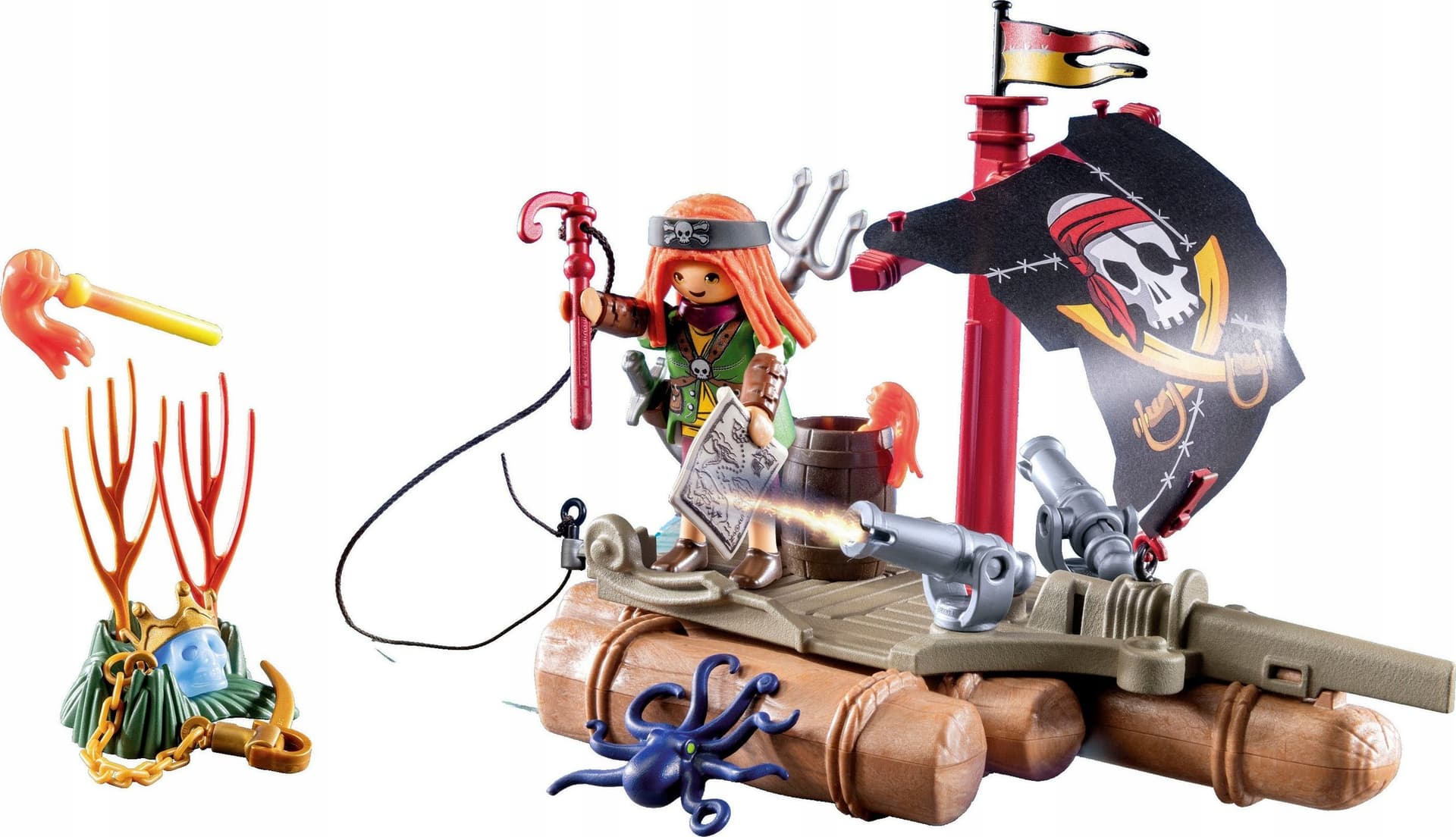 Playmobil Piracka tratwa ze skarbem 71794