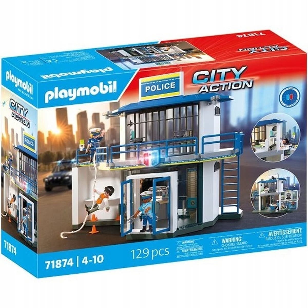 Playmobil Posterunek policji z miejscem przesłuchań 71874