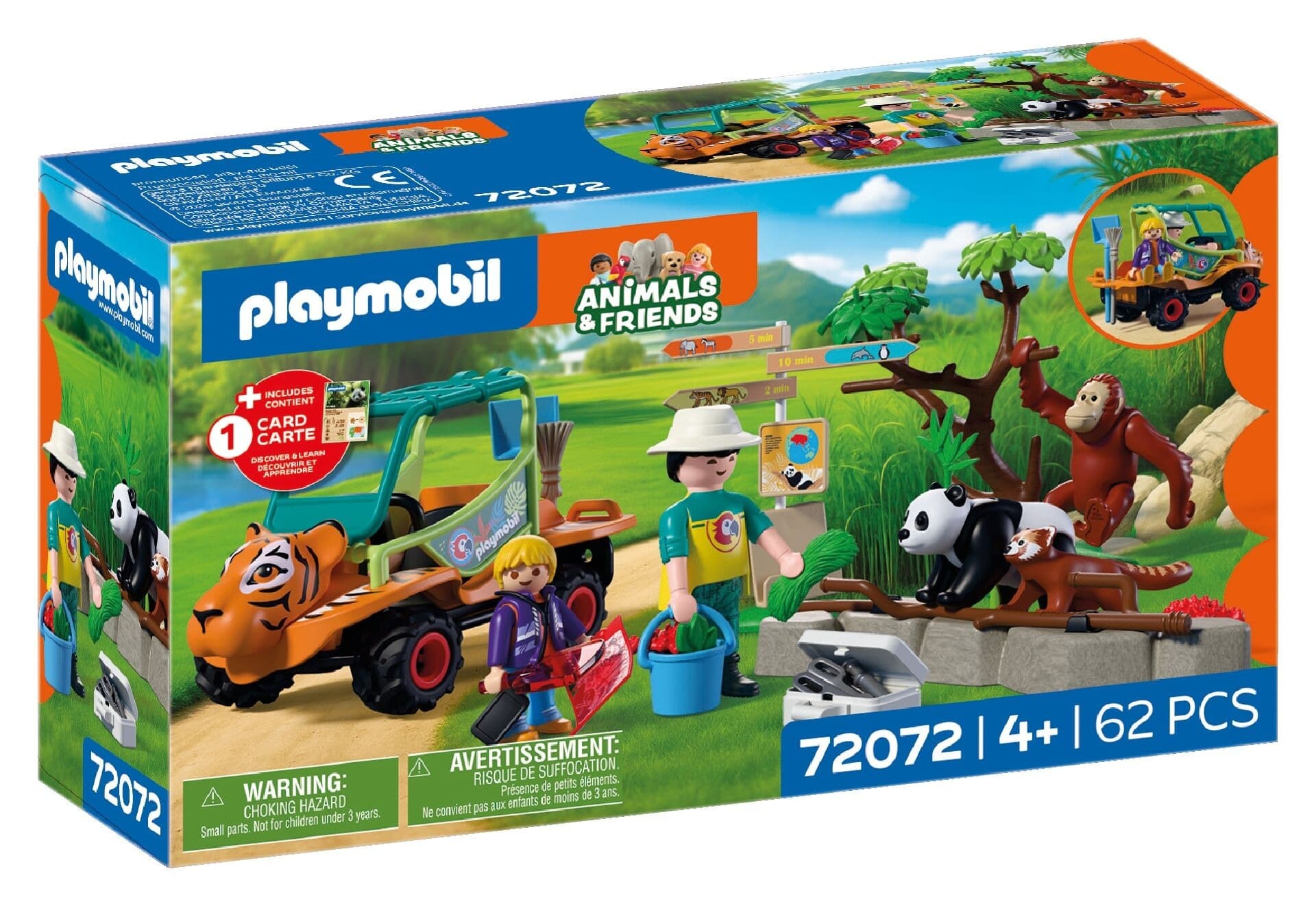 Playmobil Zoo Opiekun zwierząt z pojazdem 72072
