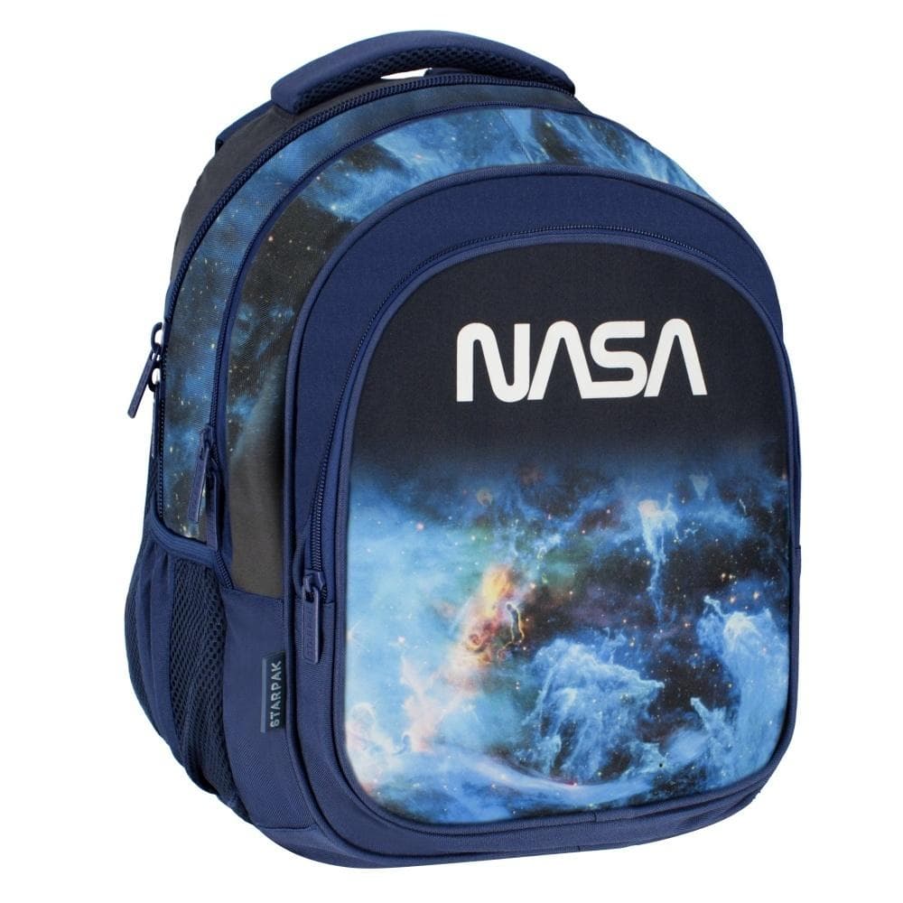 Plecak szkolny NASA 47x34x20 cm granatowo-niebieski