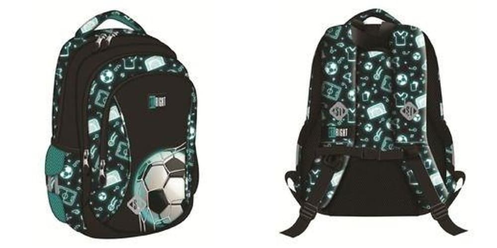 Plecak szkolny 3-komorowy Neon Football