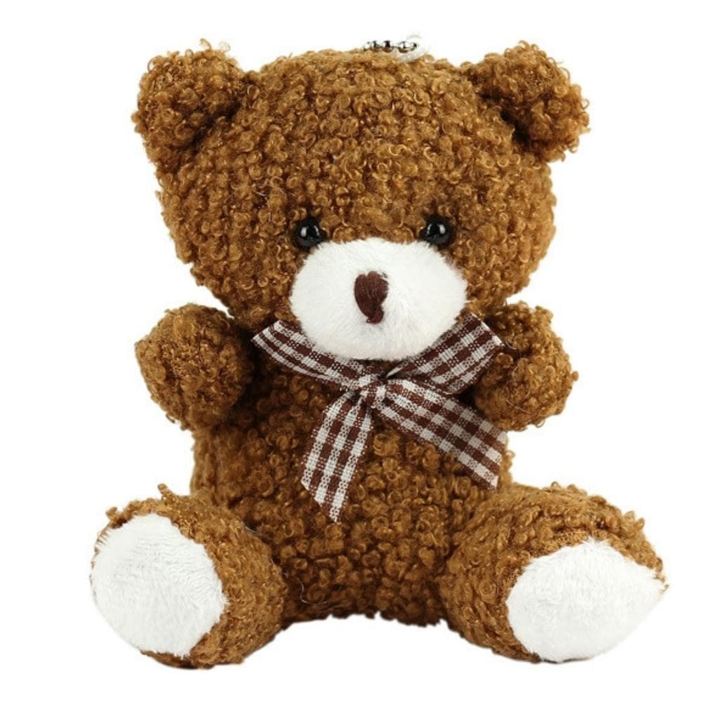 Pluszowy brelok miś brązowy 8 cm