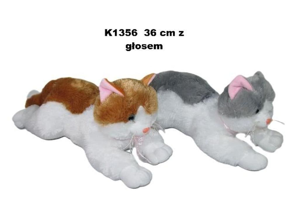 Pluszowy kot maskotka 36 cm MIX
