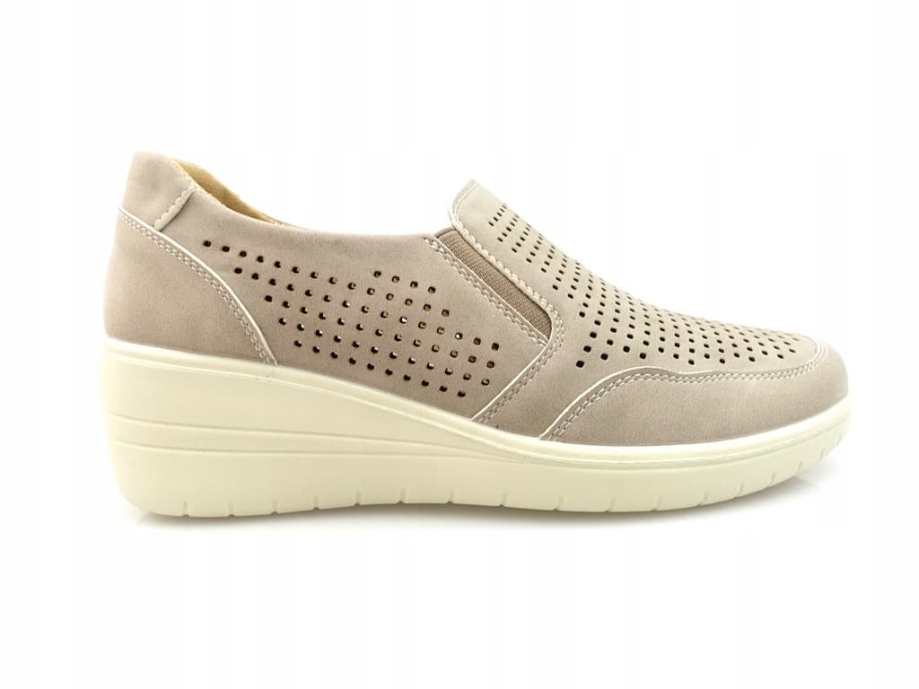 T. Sokolski Półbuty damskie beżowe 38: EN S25-479 BEIGE