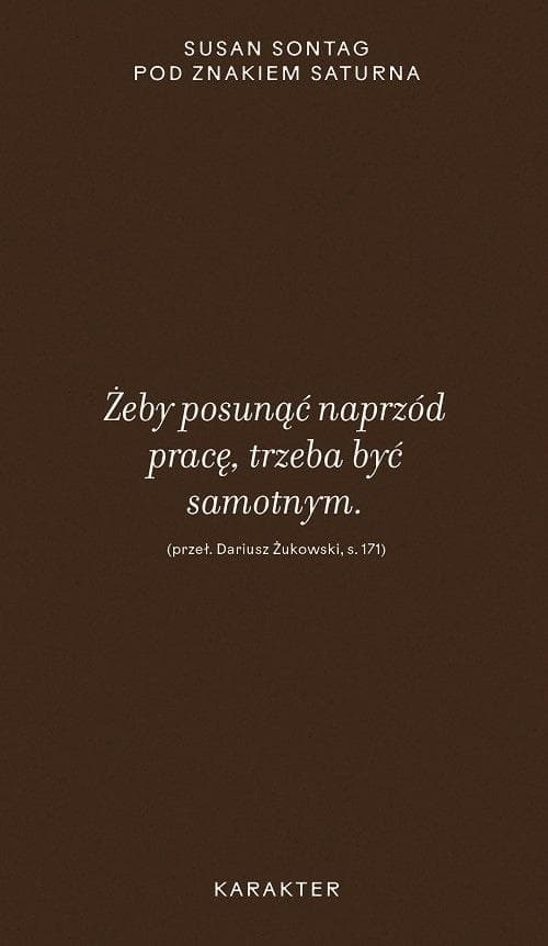 Pod znakiem Saturna - Susan Sontag