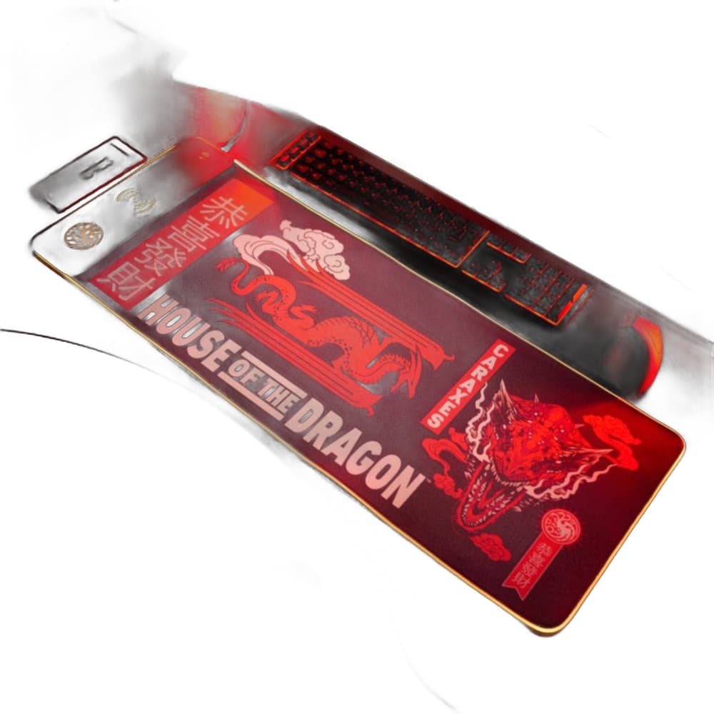 Podkładka pod mysz Numskull House of Dragons z ładowaniem bezprzewodowym 30x80cm