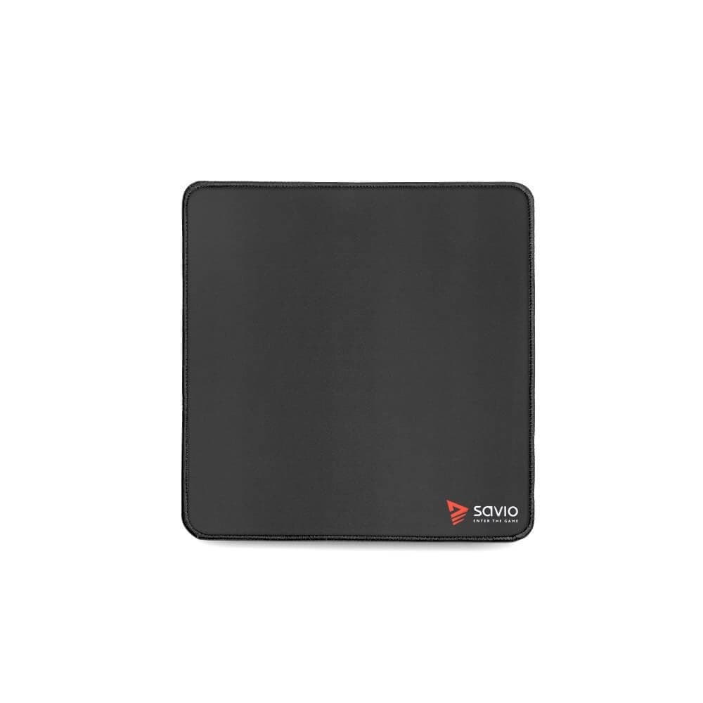 Savio Podkładka pod Mysz Gamingowa 250x250x2mm Czarna Obszyta