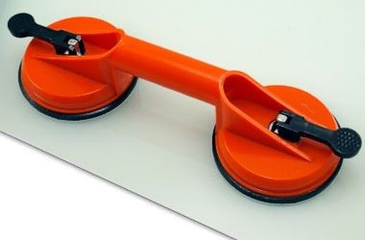 Podnośnik Przyssawkowy Podwójny do Szyb 115 mm Udźwig 60 kg