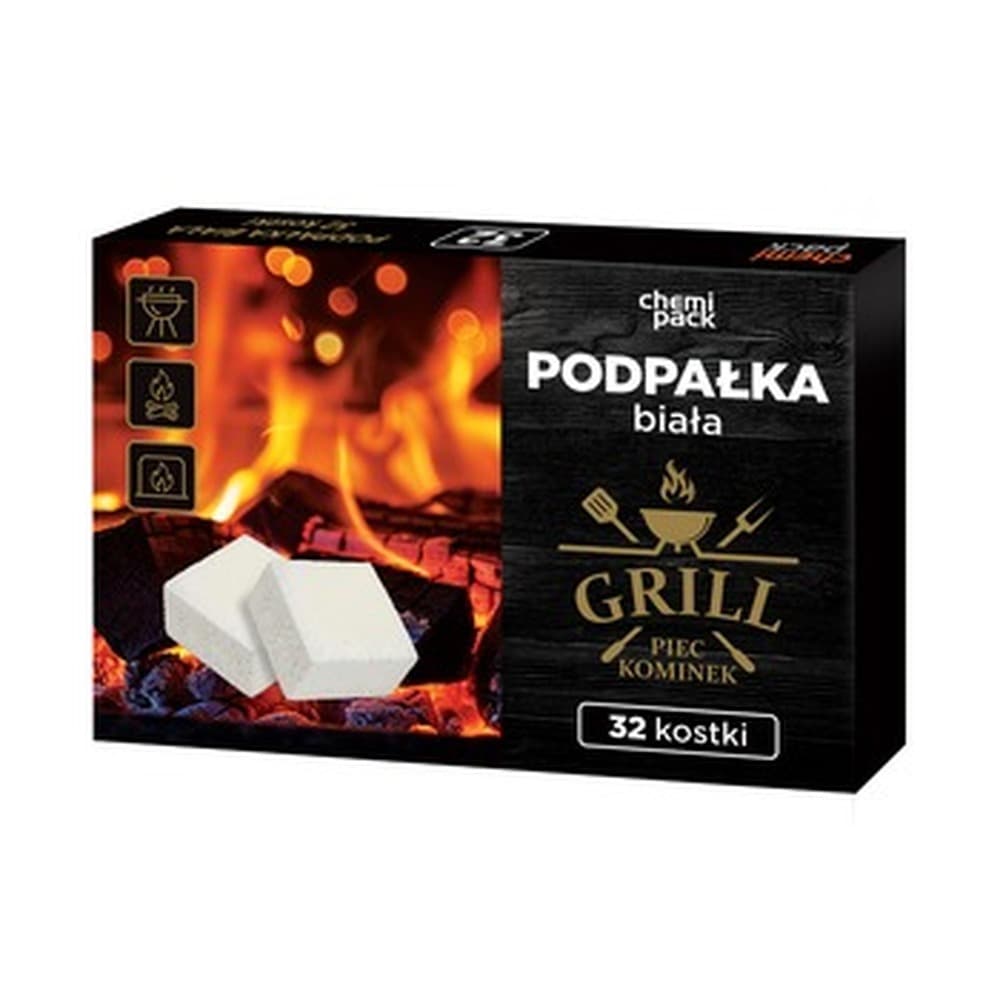 Podpałka biała w kostkach Chemipack 32 sztuki