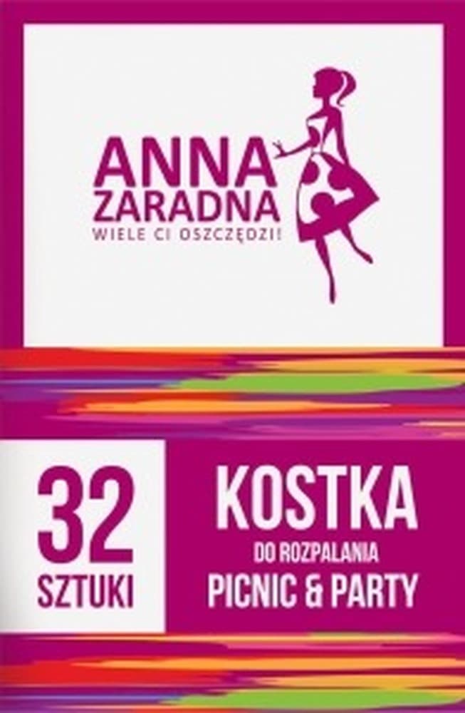 Podpałka do grilla Anna Zar kostka biała