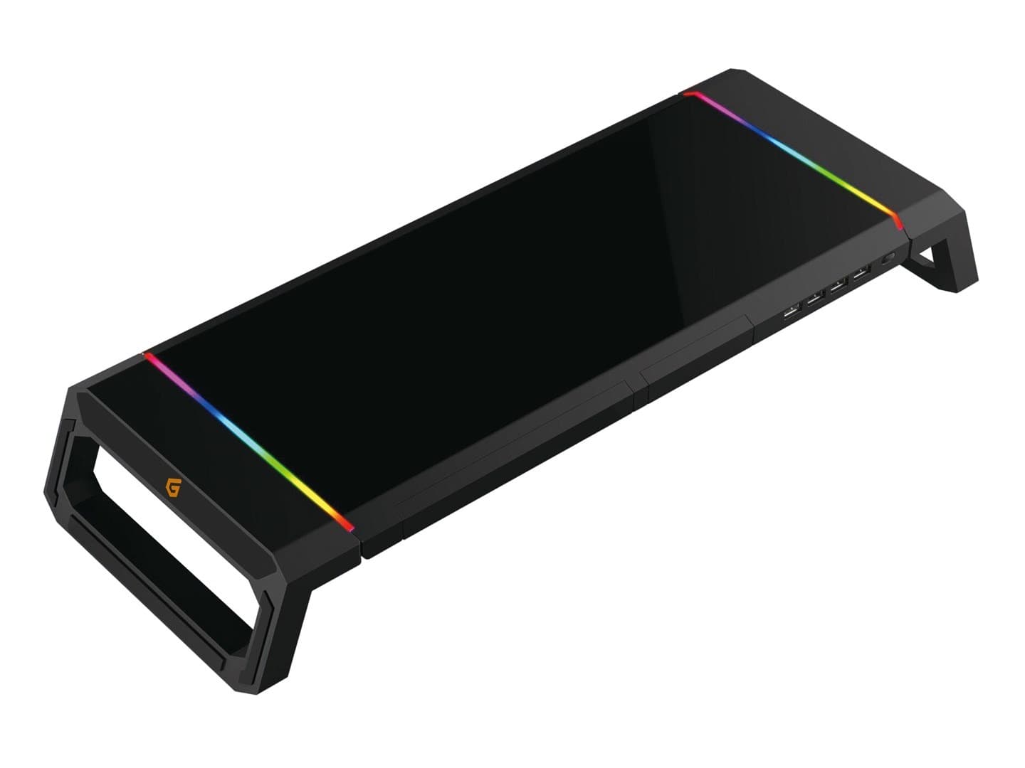 Podstawka pod monitor Conceptronic z 4 portami USB 2.0, czarna