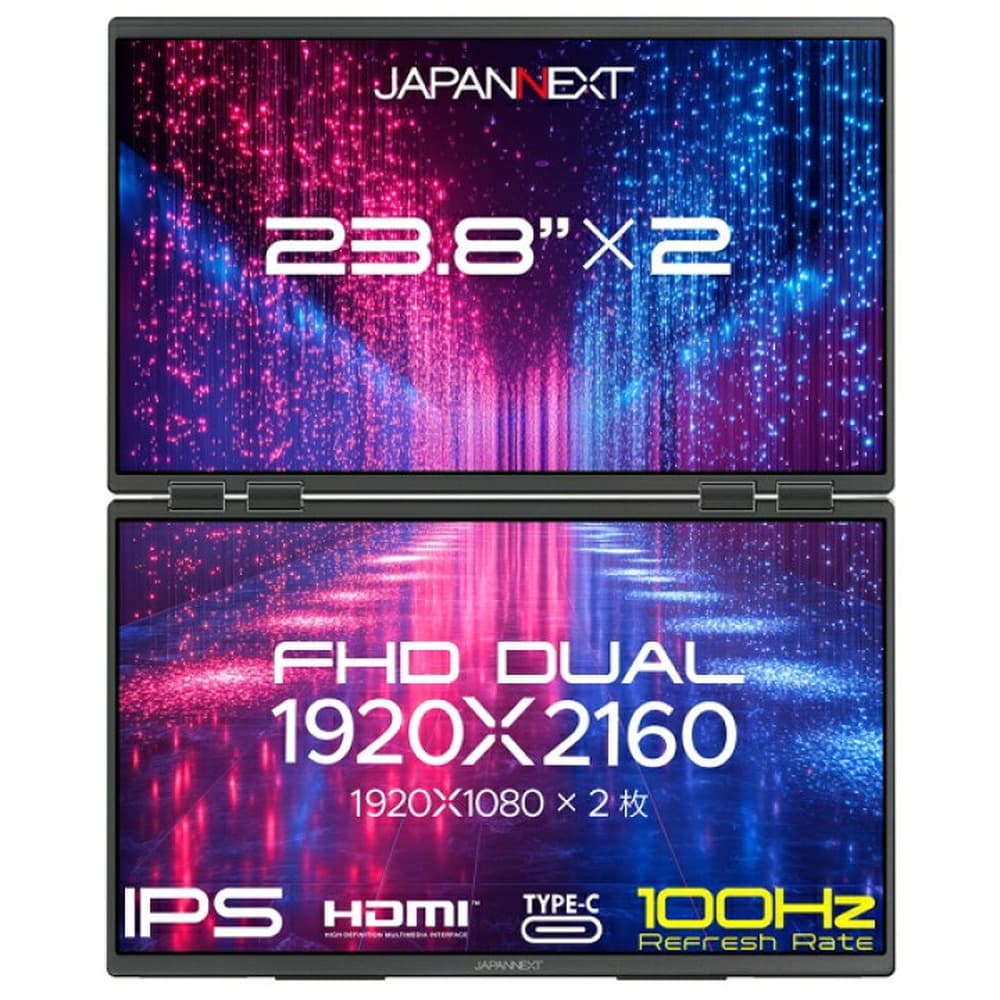 Podwójny monitor FHD JAPANNEXT 60,5 cm JN-DMD-IPS238F-C4