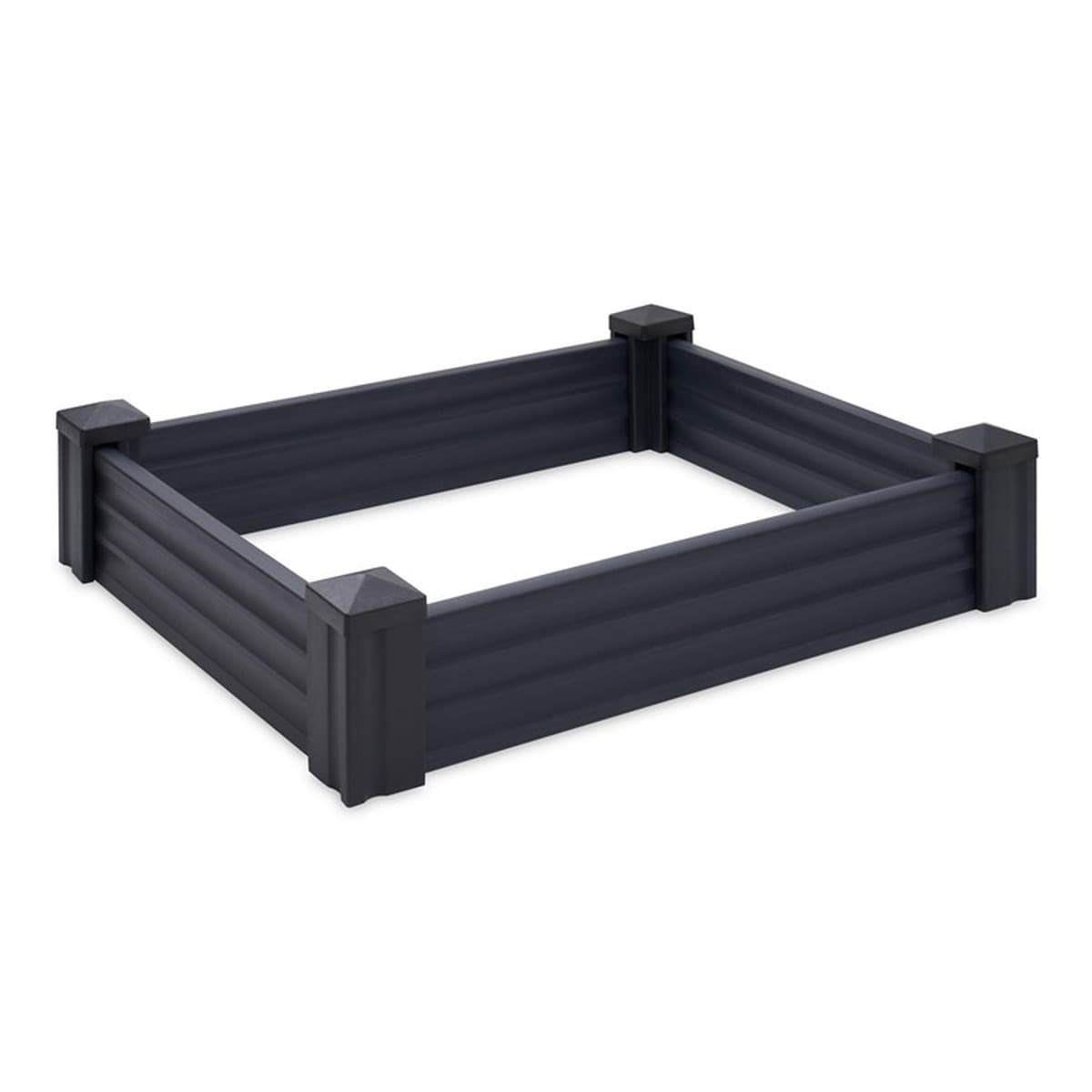 Podwyższona grządka plastikowa 80 cm ciemnoszara do ogrodu