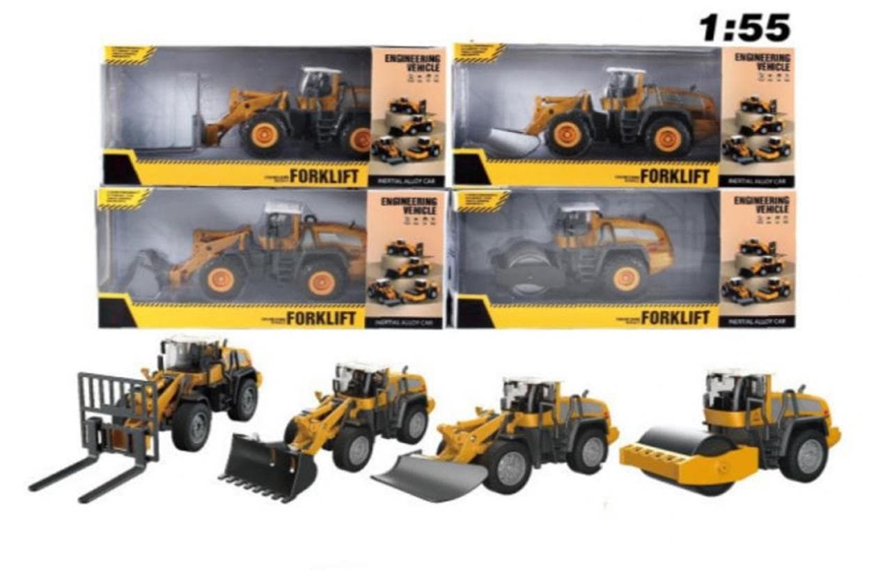 Pojazdy budowlane inżynieryjne - zestaw modeli 1:55