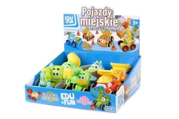 Zabawka pojazdy miejskie edukacyjne mix wzorów dla dzieci