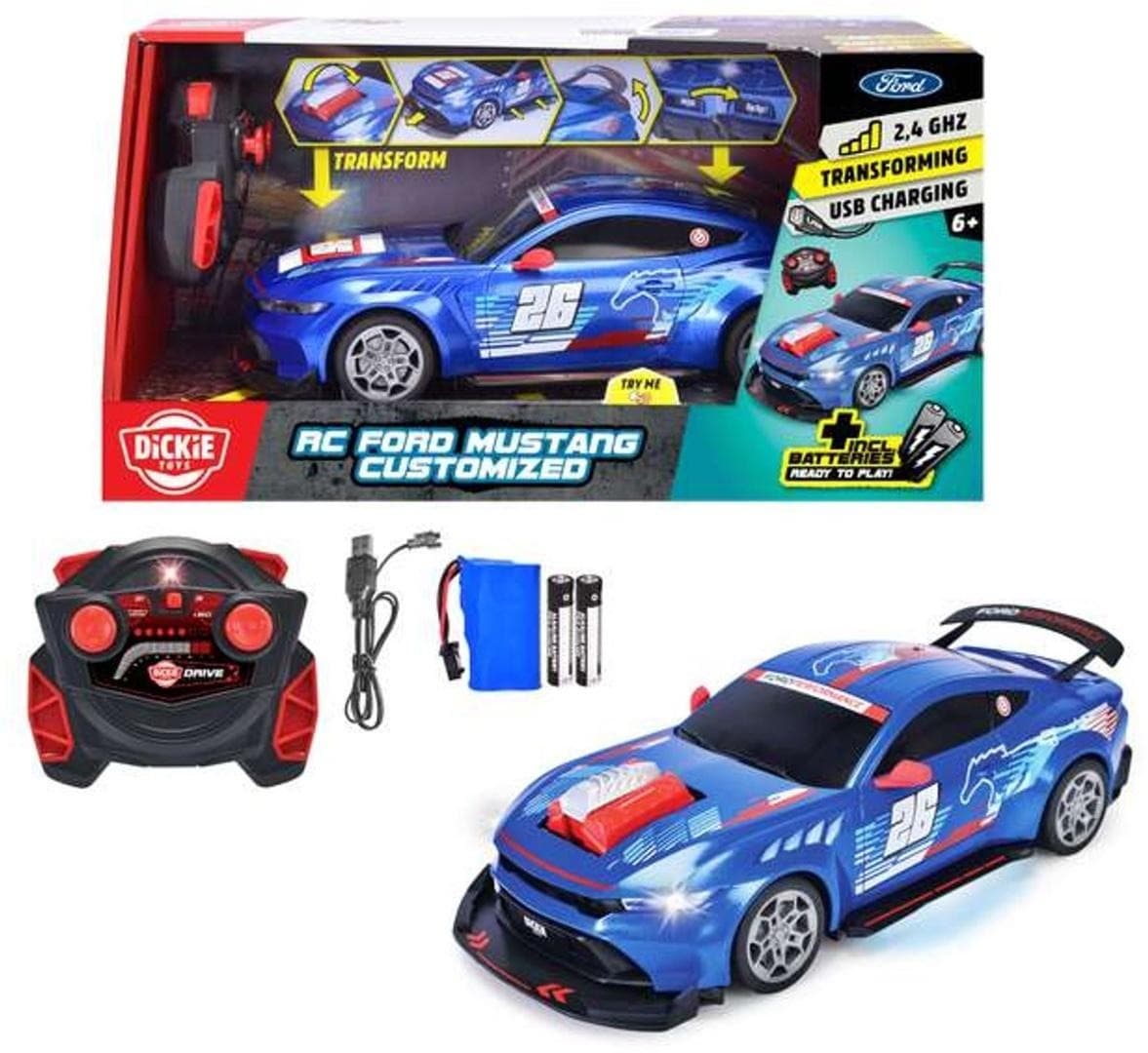 Dickie Toys RC Ford Mustang Customized Model 1:24