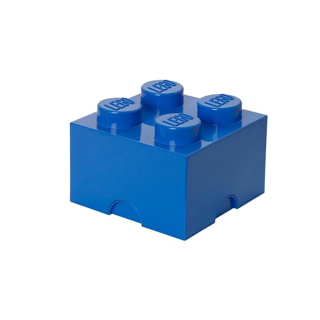 Pojemnik LEGO klocek czwórka niebieski