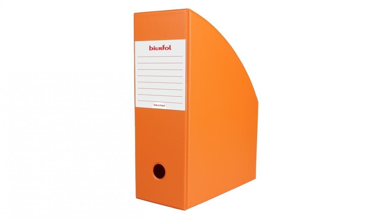 Pojemnik na dokumenty A4 Biurfol New Colours - organizer PVC 10 cm orange