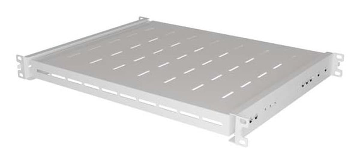 Półka wysuwana do szaf rack 19" 1U 350 mm szara stalowa 35 kg