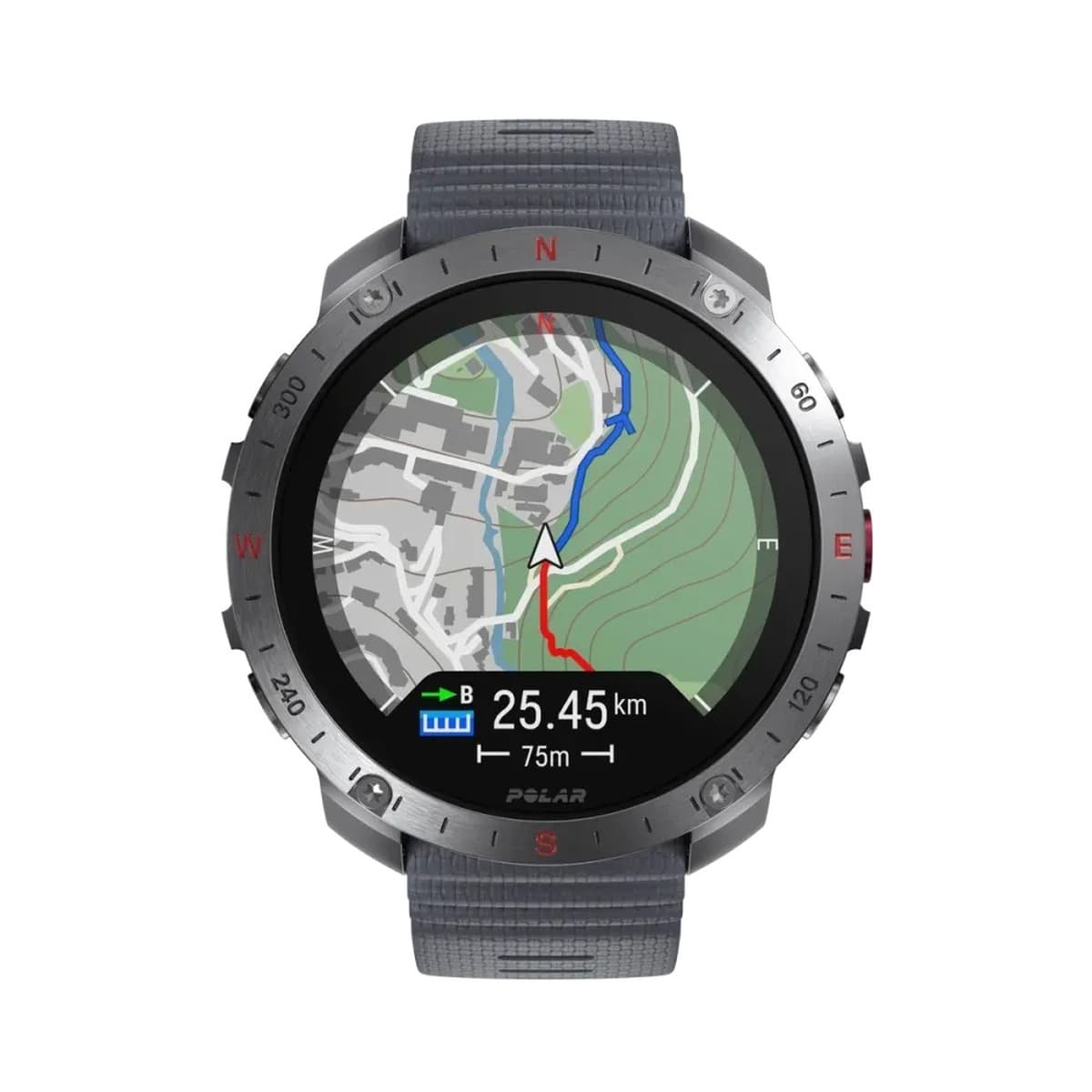 POLAR GRIT X2 PRO SLR/GRY S-L Sportuhr Smartwatch Stone Gray