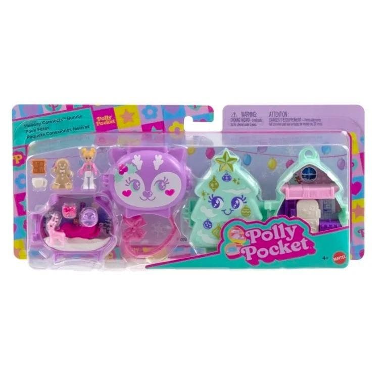 Polly Pocket Świąteczny Zestaw Kompaktowy 2-pak