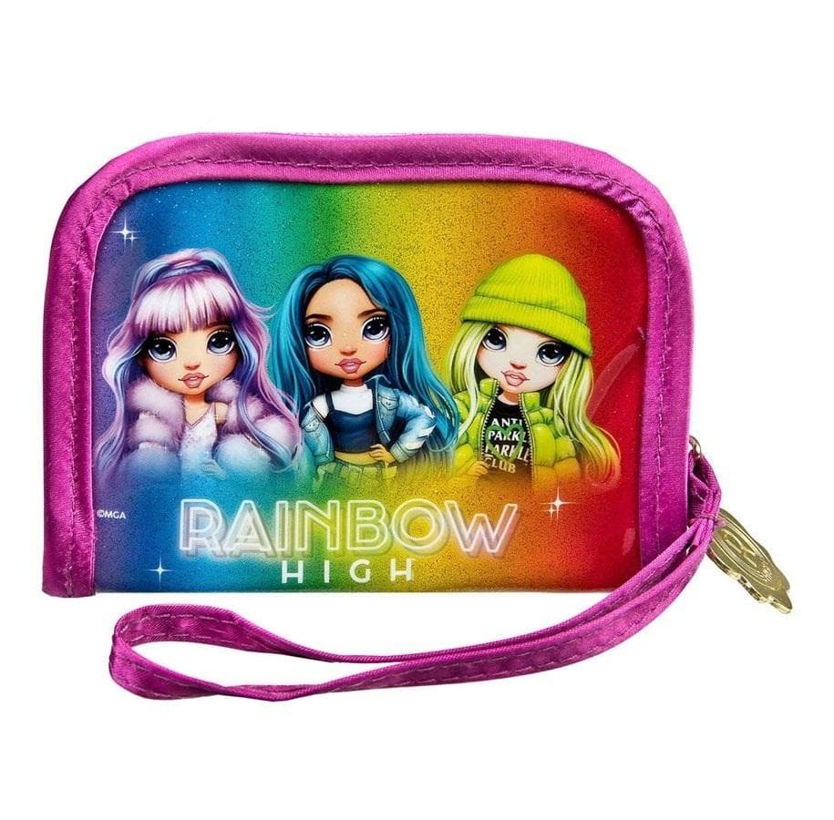Portfel dziecięcy Rainbow High satynowy z sznurkiem