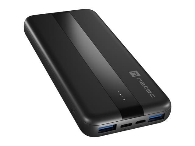 Powerbank Natec Trevi Slim Q V2 10000 mAh PD USB-C 20W + USB-A 18W + kabel USB-C