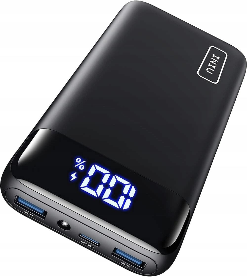 Power bank Platinet 20000 mAh + ładowarka sieciowa 20W + kabel Typ-C PMPB20SETB