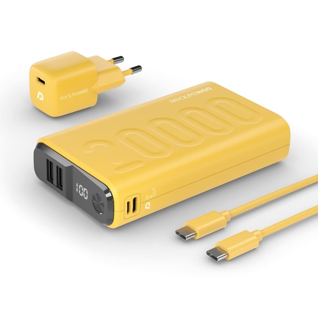 Powerbank Ultron PB-20000 20000 mAh Żółty 22.5W USB-C
