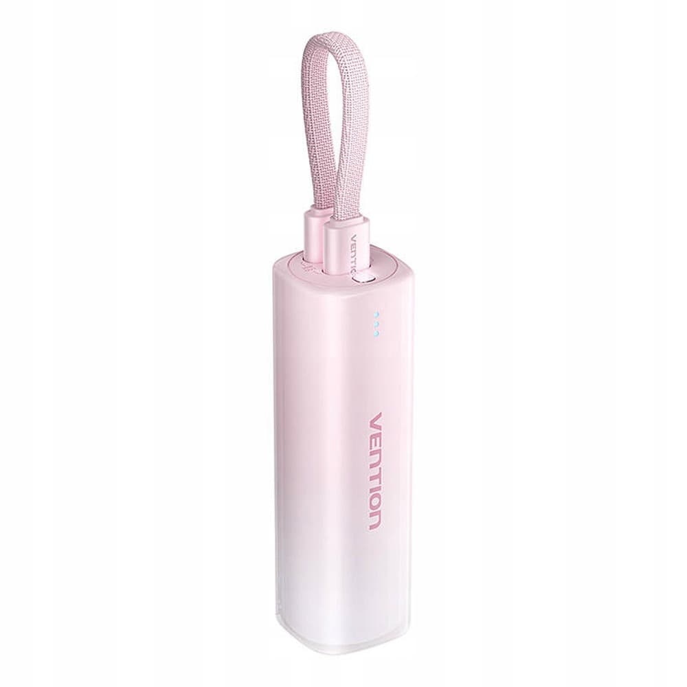 Powerbank Vention 20W PD USB-C Lightning 5000 mAh różowy gradient