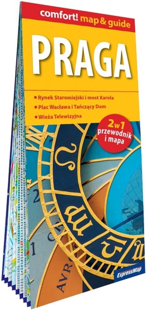 Praga przewodnik i mapa 2w1 laminowana