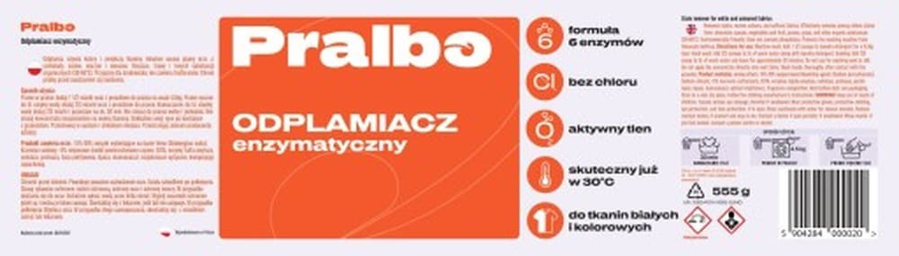 Pralbo proszek odplamiający enzymatyczny