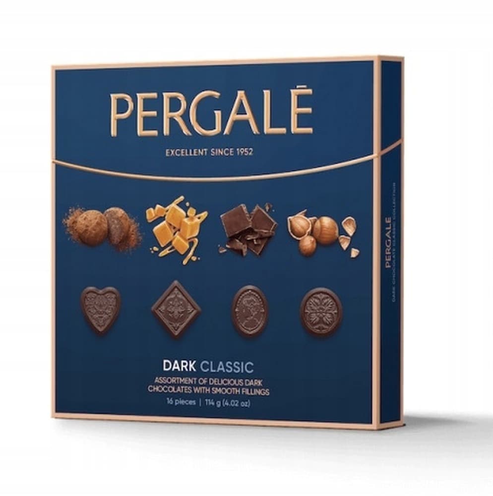 Bombonierka PERGALĖ Dark Classic 114g