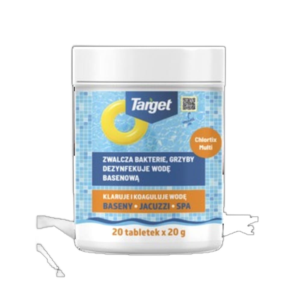 Preparat dezynfekujący wodę basenową Chlortix Multi (20x20 g) 0,4 kg Target