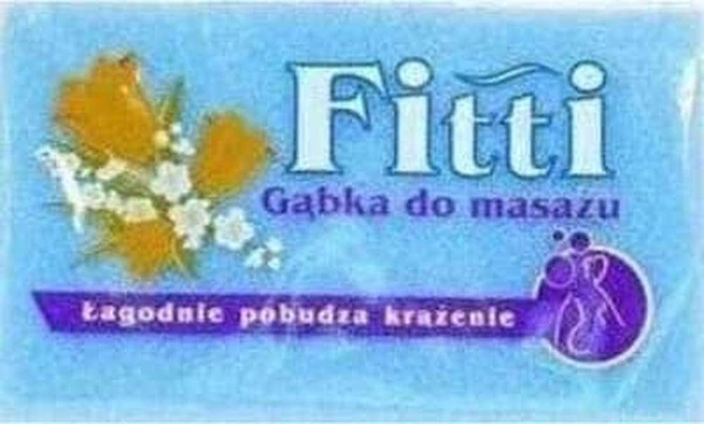 Gąbka do masażu Fitti Line Owalna do kąpieli