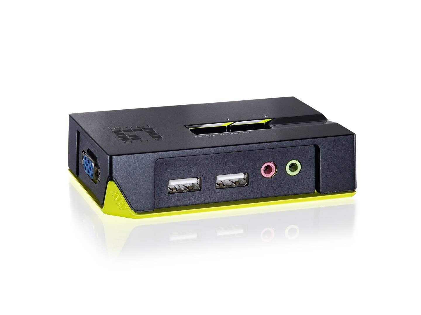 Przełącznik KVM LevelOne KVM-0221 Czarny