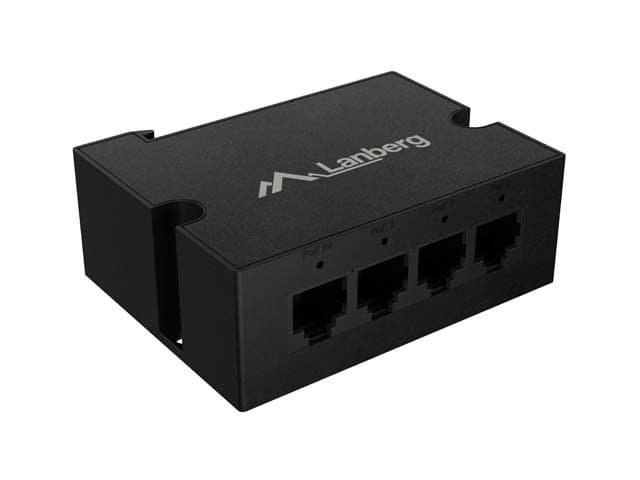Przełącznik PoE LANBERG 4 porty 10/100 Mbps 30W DIN Rail
