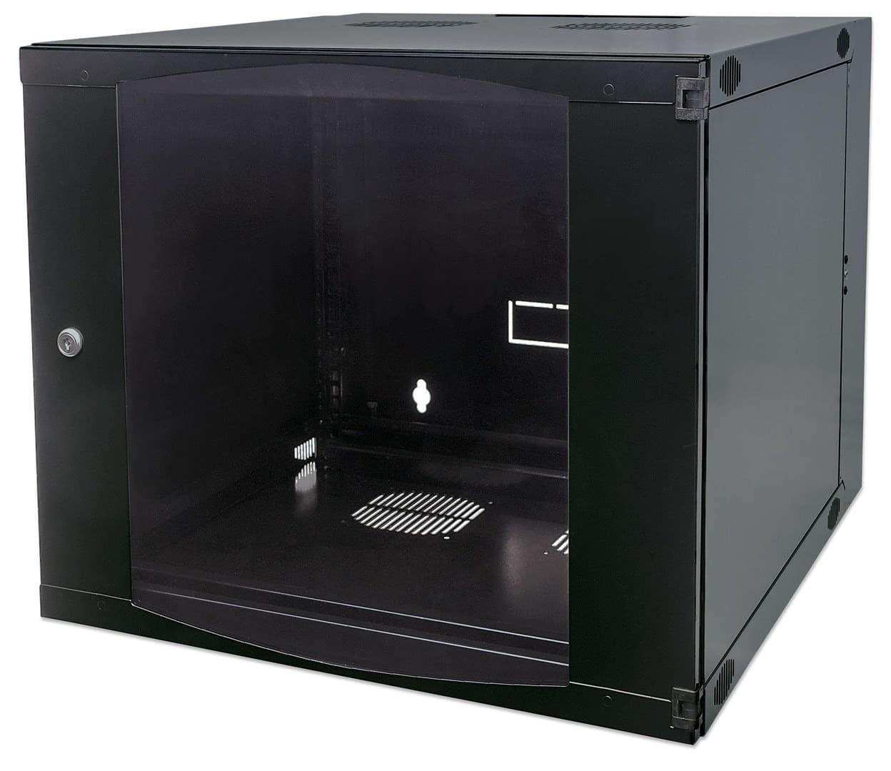 Przełącznik ścienny INTELLINET 12HE 540x600 mm rama obrotowa czarny