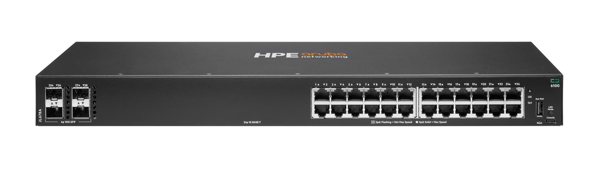 HPE Aruba Networking 6100 24G 4SFP+ Przełącznik Zarządzalny L3 Gigabit Ethernet