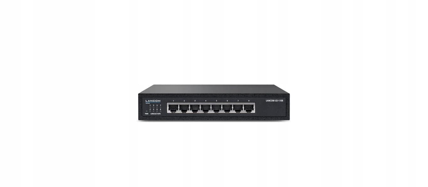 Lancom Przełącznik Sieciowy GS-1108 Gigabit Ethernet 8-portowy