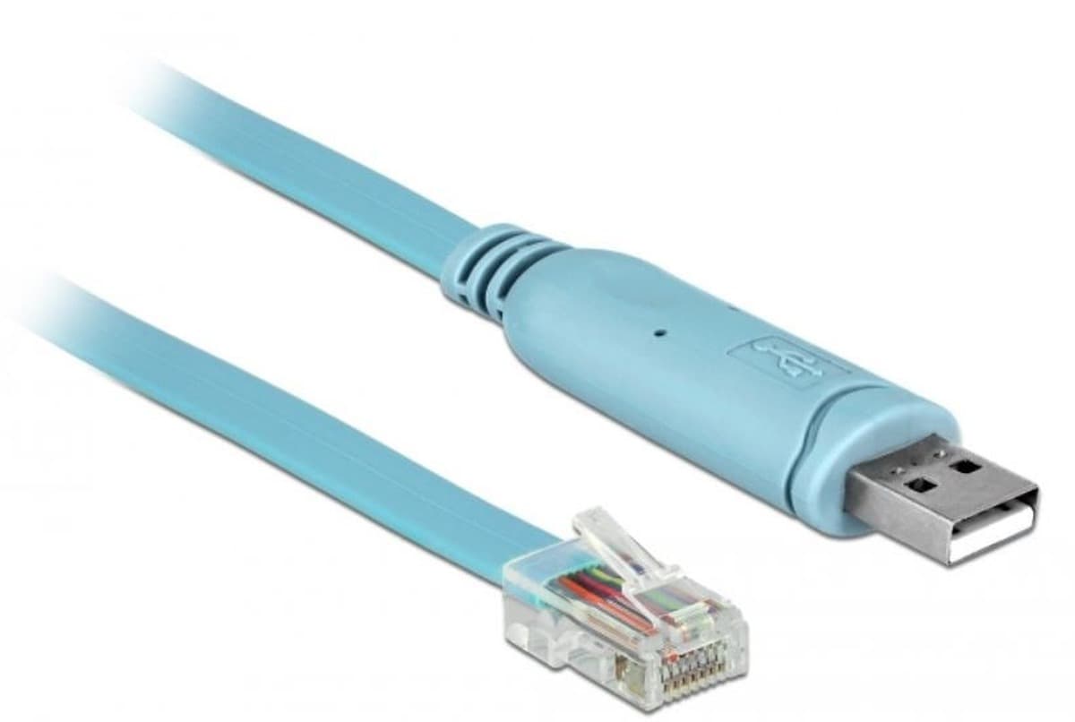 Przejściówka Delock USB 2.0 Typ-A na Serial RS-232 RJ45 2 m