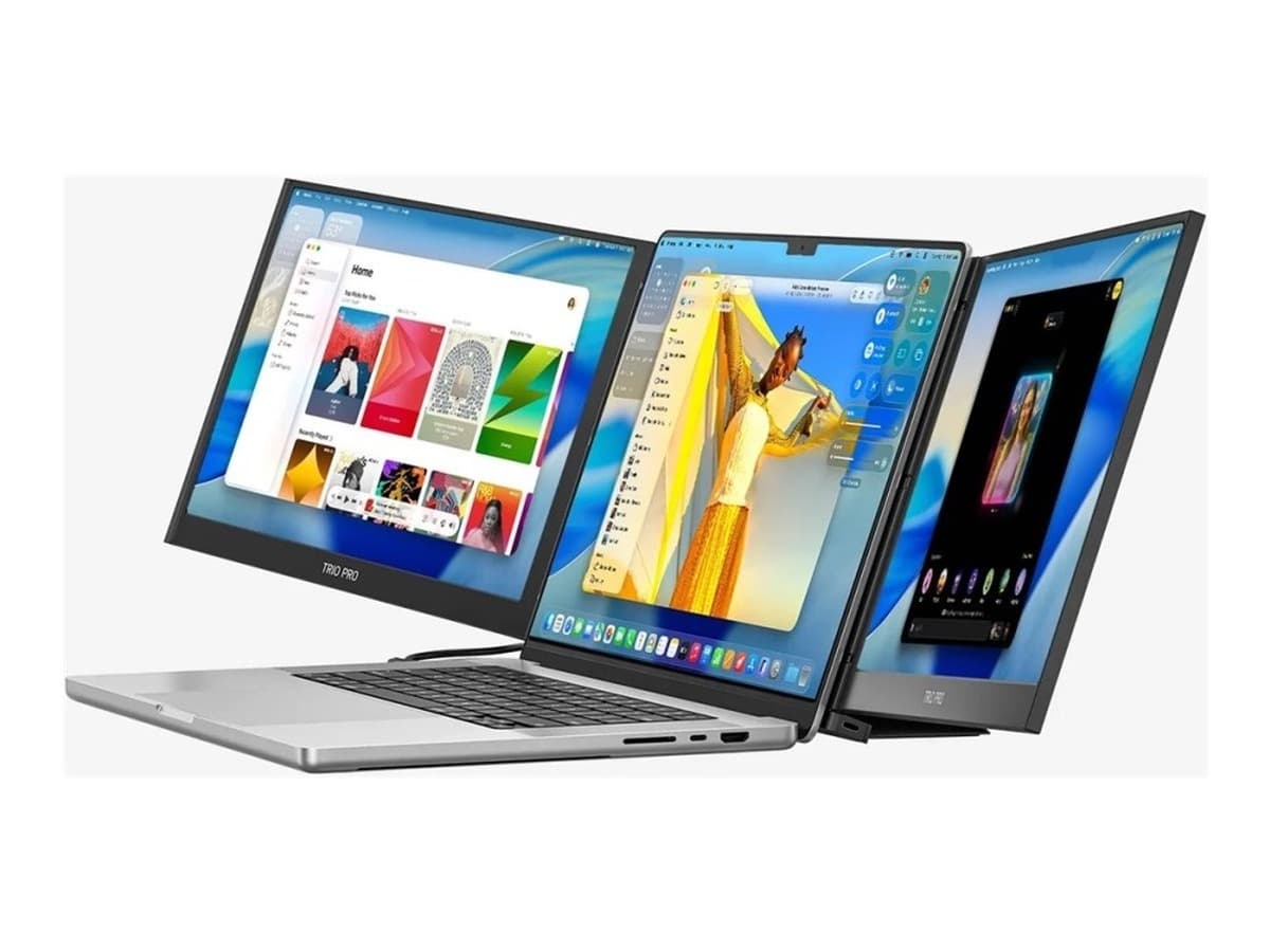 Przenośny zestaw dwóch monitorów IPS 14,1 cala 60Hz 2240×1400p Mobile Pixels Trio 3 Pro