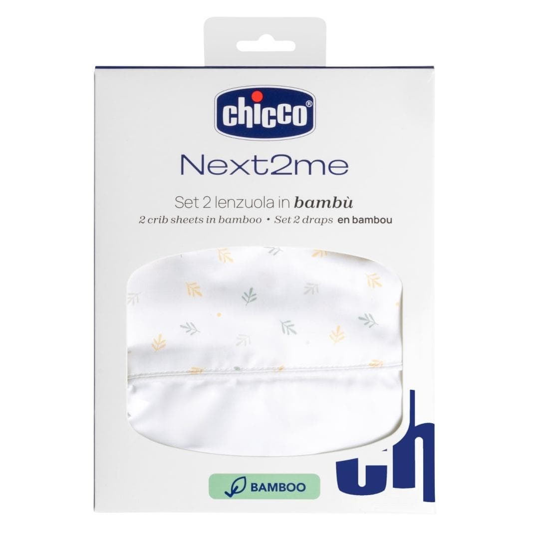 Prześcieradło bambusowe do łóżeczka dziecięcego Chicco Next2Me Forever foliage