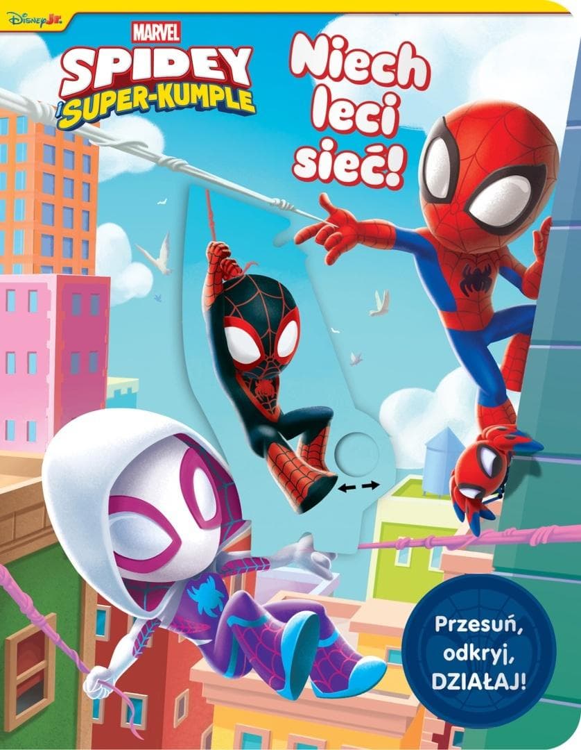 Marvel Spidey i Super-ku - Przesuń, odkryj, działaj! Steve Behling książka dla dzieci
