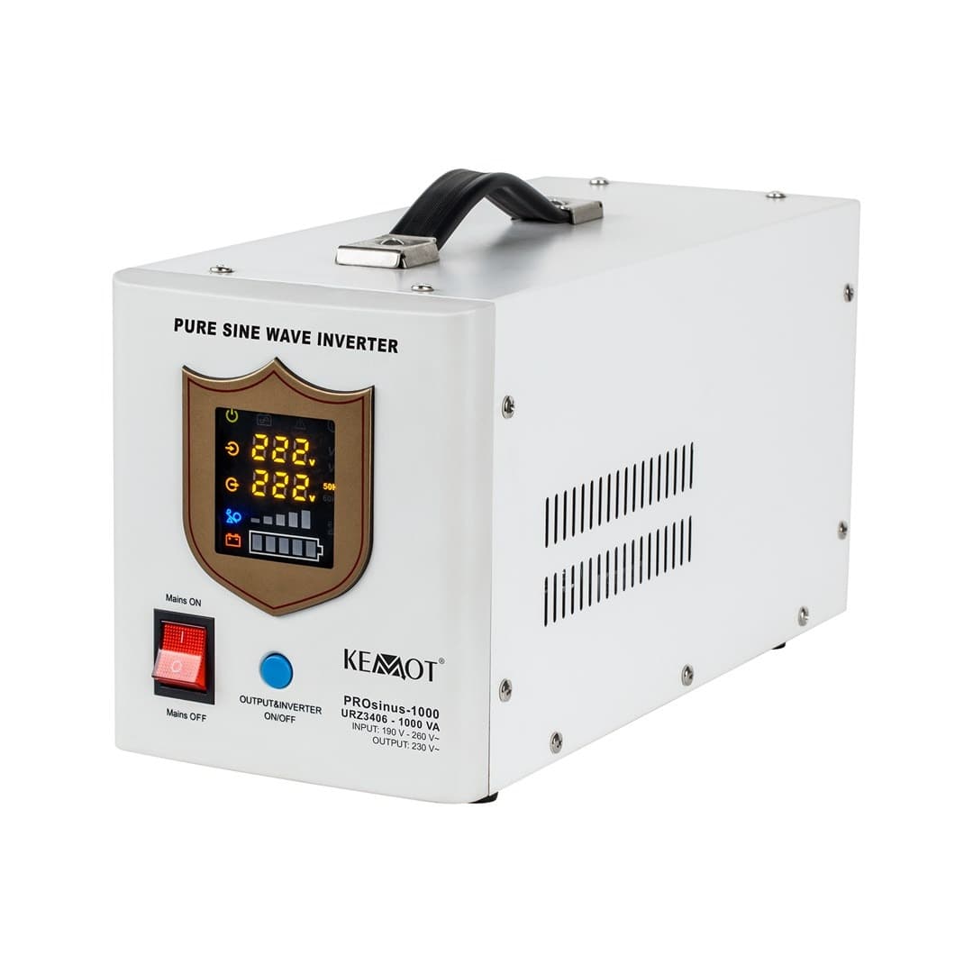 Przetwornica KEMOT PROsinus-1000 czysta sinusoida 12V 230V 1000VA 700W