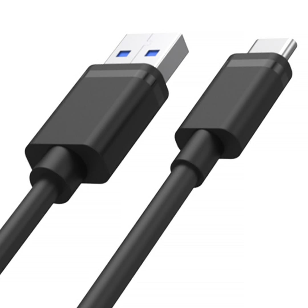 Przewód Unitek USB-A do USB-C 25 cm czarny