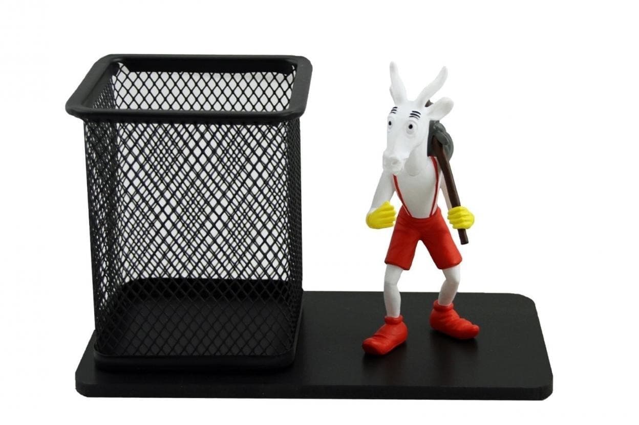 Przybornik biurkowy z figurką Koziołek Matołek 10,5 cm