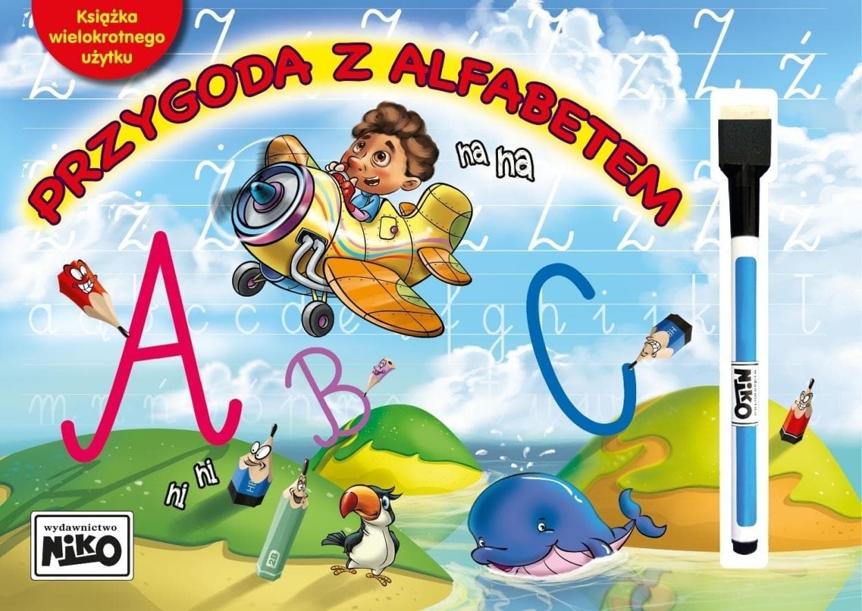 Przygoda z alfabetem. Książka edukacyjna dla dzieci